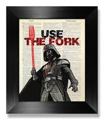 Für die dekoration kann auch. Darth Vader Kuche Wandkunst Star Wars Poster Kuche Wand Etsy