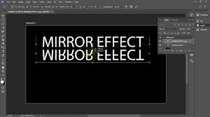 The shortcut to flip an image in photoshop is ctrl + t. How To Create A Mirror Text In Photoshop Cc 2017 Youtube