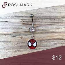 Spider Man Belly Button Ring Belly Button Rings Belly Jewelry Belly Button