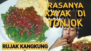 Cara Membuat Rujak Kangkung Menu Dadakan Mudah Dan Mantap Youtube