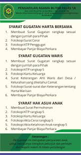 Surat bisa didapatkan di kantor kelurahan. Persyaratan Berperkara