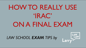 To help you understand this concept, we will take the example of legl 1001 assignment. Law School Exam Tip How To Really Use Irac On A Final Exam Youtube