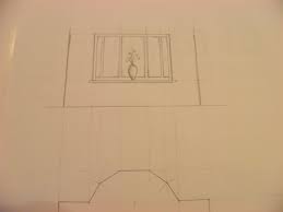 Drawing a bay window is a great exercise in perspective, as the angles used for the walls must follow a vanishing point that lies on the horizon. Drawing Skills Day Three Surveying A Room Thenewinteriordesigner