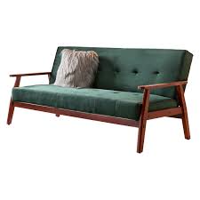 Sie können auch nur einen abschnitt des sofas herunterklappen. Schlafsofa Skandinavisch Tannengrun 190x85x81cm 578 90