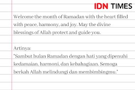 Untuk itu, kamu bisa mendoakan teman atau kerabatmu yang berulang tahun untuk semakin berpegang teguh. 10 Ucapan Selamat Menyambut Bulan Ramadan Dalam Bahasa Inggris