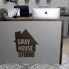 Diy desk builds aren't easy, especially if you're building one for a retail space, so hit the link below, grab plans and start building! Two Level Desk Diy With Free Plans Gray House Studio
