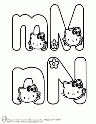 Hello kitty party + printables. Learning Abc With Hello Kitty Learn To Coloring
