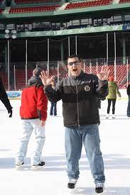 Robert Tellia From Ace Ticket Skates Like An Old Pro Varsity Jacket Skate Ice Skating