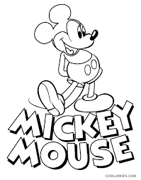 Juego de colorear a mickey mouse, elige el color de la paleta de colores, y selecciona la zona a pintar. Dibujos De Mickey Mouse Para Colorear Paginas Para Imprimir Gratis
