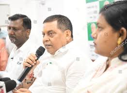 Jdu Mlc Niraj Kumar Addressing Press Editorial Stock Photo