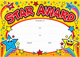 Student Of The Day Certificate Beautiful Star Award Award One Certificate Each Week Awards Certificates Template Student Certificates Kids Awards Certificates