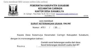 Struktur pembuatan surat & jika ingin custom. Surat Keterangan Usaha Sku Cara Mengurus Membuat Di Kelurahan