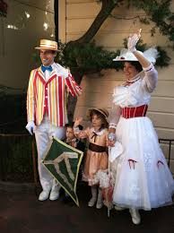 Jane and michael banks costumes. Little Girls With Disney Princesses Thegingeraffe Mary And Bert Were Visited By