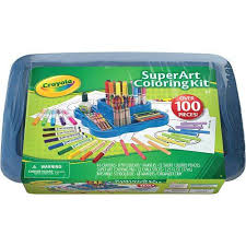 This art kit features 10 sharpie ultra fine point permanent markers, 8 sharpie art pens and 10 prismacolor premier colored pencils. Crayola Super Art Coloring Kit Pink Crayola Crayola Color Kit Crayola Toys