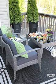 You can buy it in a spray can. How To Clean Preserve Resin Wicker Furniture In 3 Steps Setting For Four