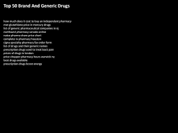 Top 50 Brand And Generic Drugs Ppt Video Online Download