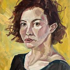 Woman in black by Sarah Cripps in Leighton Buzzard