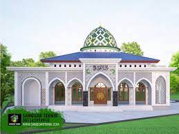 Gambar model teras mushola minimalis. Desain Masjid Minimalis Modern 16 X 20 1 Lantai Sanggar Teknik