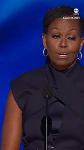 Michelle Obama took a jab at Donald Trump during her DNC speech: "Who's  gonna tell him that the job he's currently seeking might just be one of  those Black jobs?" Follow live