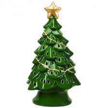 These bulbs are used in conjunction with the light up cord that goes underneath the trees that lights up and reflects through the plastic colored bulbs on the tree. Pre Lit Hand Painted Ceramic Christmas Tree Tabletop Xmas Decor With Led Lights And Top Star Forever Lighted Holiday Centerpiece Green 11 5 Inches