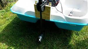 Paddle Boat Mod One Trolling Motor In Middle Rear Pedal Boat Pedal Boat Paddle Boat Trolling Motor