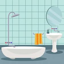 Download Free Vector Bathroom Background Design