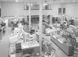 Interior Christmas Decorations At J C Penny S December 6 1949 Trending Decor Retro Interior Interior Design Companies