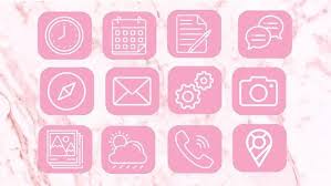 12 Pink Ios 14 App Icons Ios 14 App Cover App Icons Pink Etsy In 2020 App Icon Cover App Icon