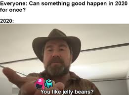 While among us originally released during 2018, it wasn't until recently that the online deduction game exploded in popularity with over 41 million downloads. Not Sure Whats With The Jelly Bean Theme This Year But I Ll Take It Amongus
