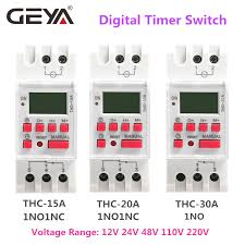 This is assuming the timer contact is maintained the whole time you want your lights to be on. Geya Thc15a 20a 30a Lcd Programmable Digital Timer Switch With Battery 220 Volt Timer 12v Dc 24v View 12 Volt Timer Geya Oem Odm Product Details From Zhejiang Geya Electrical Co Ltd