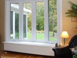 Windows with red ribbon and bow as a gift with a winter view. Bow Window Bow Window Decorating Ideas Youtube