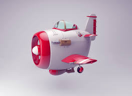 Plane On Behance Character Design Animation Cartoon Spaceship Art Toy