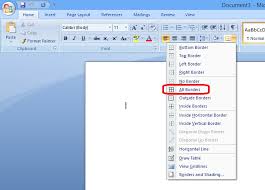 In the borders gallery, click the border style that you want to apply. Microsoft Word Paragraph Borders Set Default As All Borders Super User