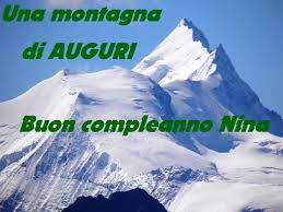Auguri di buon compleanno vettoriale con corona di fiori. Buon Compleanno Nina