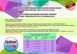 For example, instead of searching for java classes, try java training. Procedures For Add Drop Courses First Semester 2020 2021 Session A201