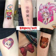 ♡ all proceeds from sales go straight to my student loans, housing, & healthcare ♡ high quality original digital download. 50pcs Sailor Moon Tattoo Stickers Waterproof Water Transfer Tattoo Cosplay Costume Props Costume Props Aliexpress