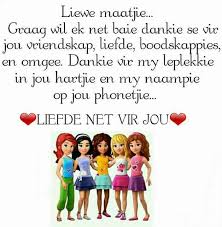 Liewe Maatjie Baie Dankie Afrikaans Quotes Goeie More