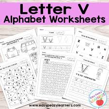 Each number has its own vibration and. Letter V Worksheets Alphabet Series Easy Peasy Learners