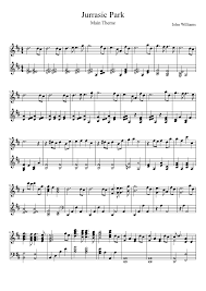 Partitura star wars piano y flauta | john williams. Theme From Jurassic Park Partituras Musica Filmes