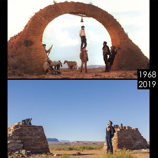 Hanging arch from Sergio Leone's "Once Upon A Time in the West" :  r/OldPhotosInRealLife