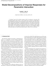 Find the 2019 federal tax forms you need. Aes E Library Modal Decompositions Of Impulse Responses For Parametric Interaction