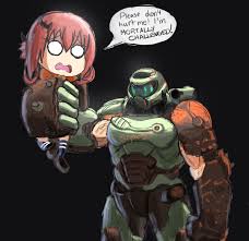 Don T Hurt Her Doom Eternal Anime Memes Funny Doom Demons Doom