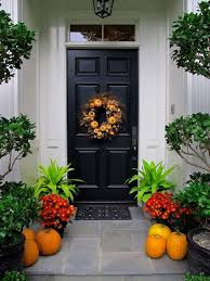 Modern Front Door Ideas Fall Decorations Porch Porch Decorating Front Door Decor