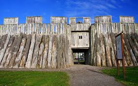 Image result for medieval fort made of logs