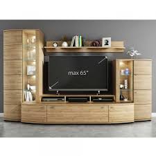 Wohnwand nero 4gesamtmasse 280 x 190 x 45 cm bxhxt farbe. Wohnkombination Harris In Eiche Modern Tv Wanddekor Wohnen Wohnwand