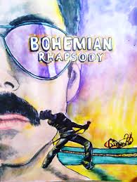 Uhd blu ray kritik bohemian rhapsody 4k review rezension. Drawing The Poster Of Bohemian Rhapsody Process Steemart Steemit