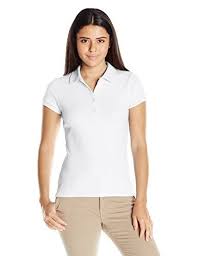 Izod Juniors Uniform Short Sleeve Interlock Polo White Small