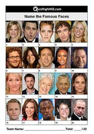 Name These Famous Faces Fun Quiz Questions Family Quiz Trivia Quiz Questions