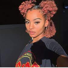 Pin By Zana Lindsey On Fashion Hairstyle Dyed Natural Hair Black Girl Natural Hair Natural Hair Styles Easy
