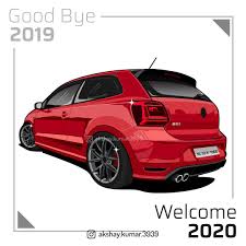 Volkswagen Polo 6r Vector Art Indian Car Vectors Di 2020